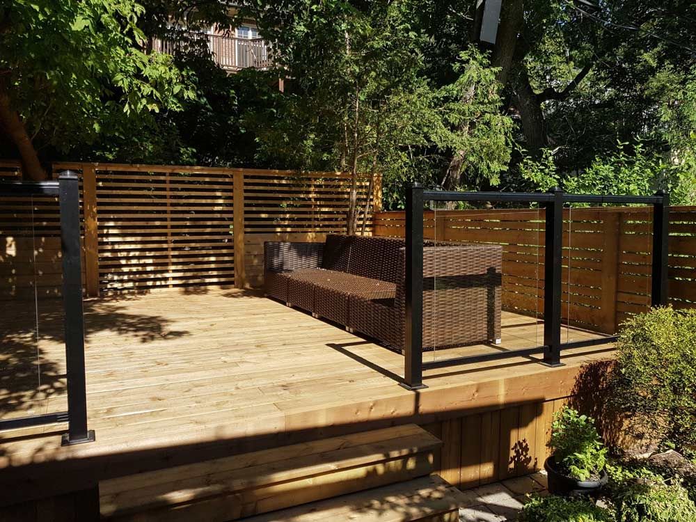 treated deck